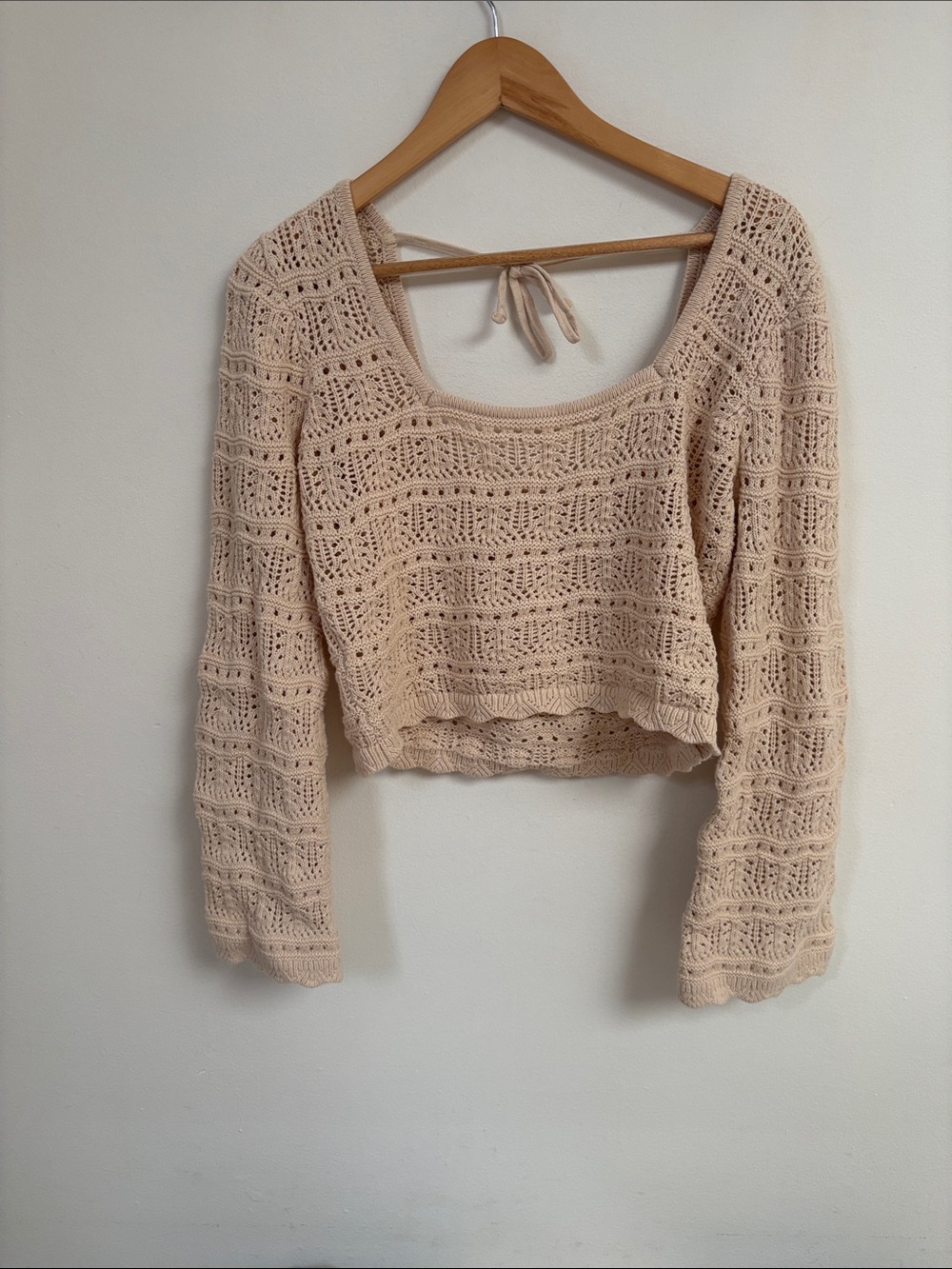 Crotchet cropped top size M